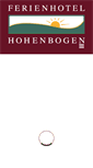 Mobile Screenshot of ferienhotel-hohenbogen.de